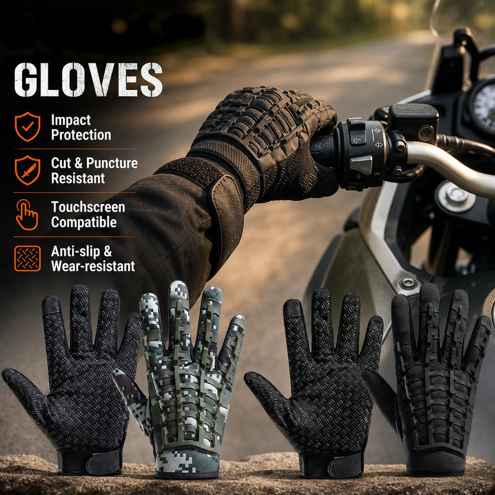 Work Glove Impact - Tactical Gloves Touchscreen Motorcycle Riding Gloves