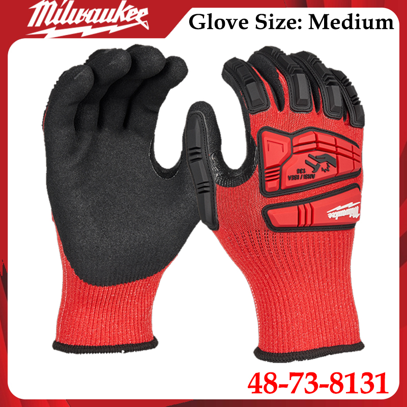 Work Glove Impact - Milwaukee 48-73-8131 Medium Impact Work Gloves