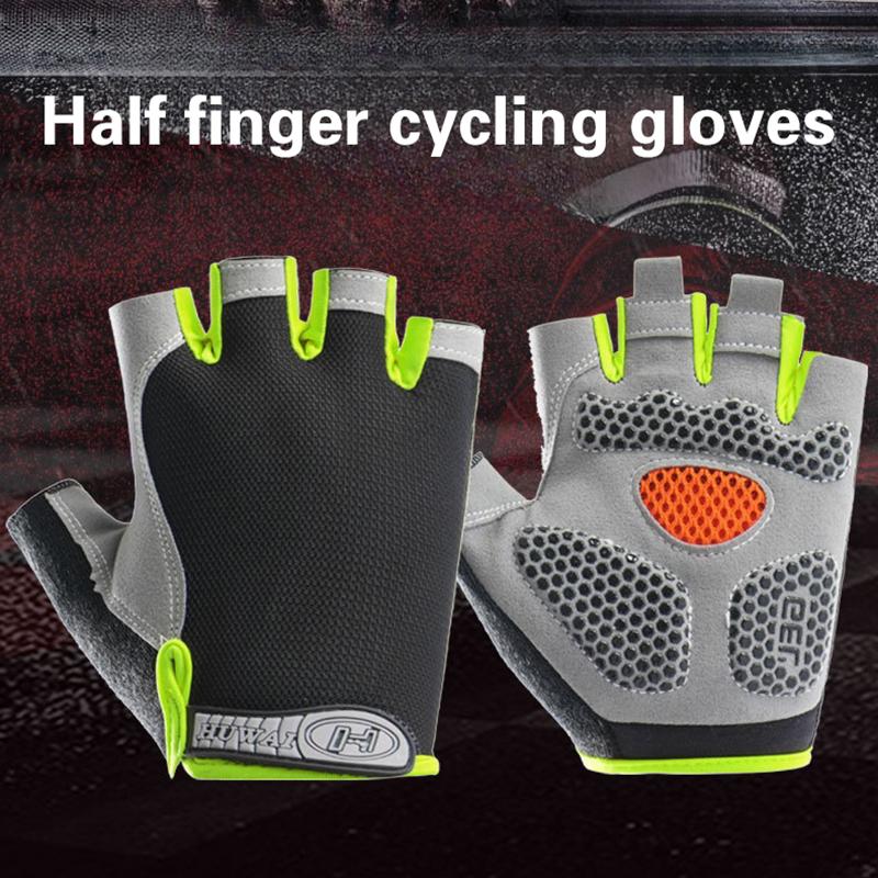 Fingerless Cycling Gloves Anti - Fingerless Glove Knit 评论和价格