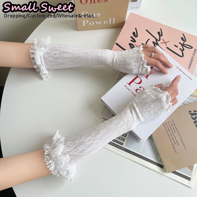 Women's Harajuku White Arm Sle - Fingerless Glove Knit 评论和价格
