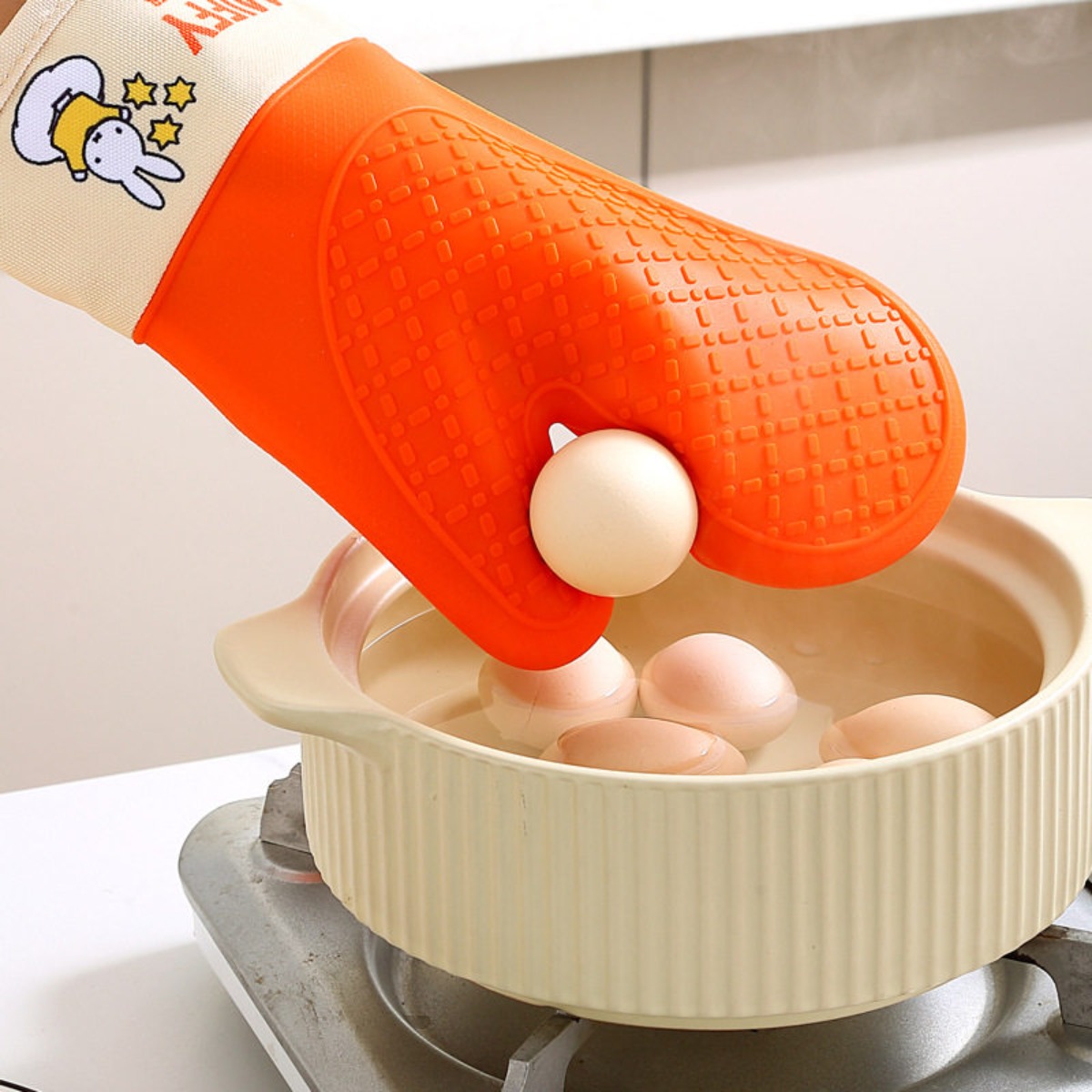 Cute Miffy Rabbit Silicone Hea - Heat Resistant Glove 评论和价格