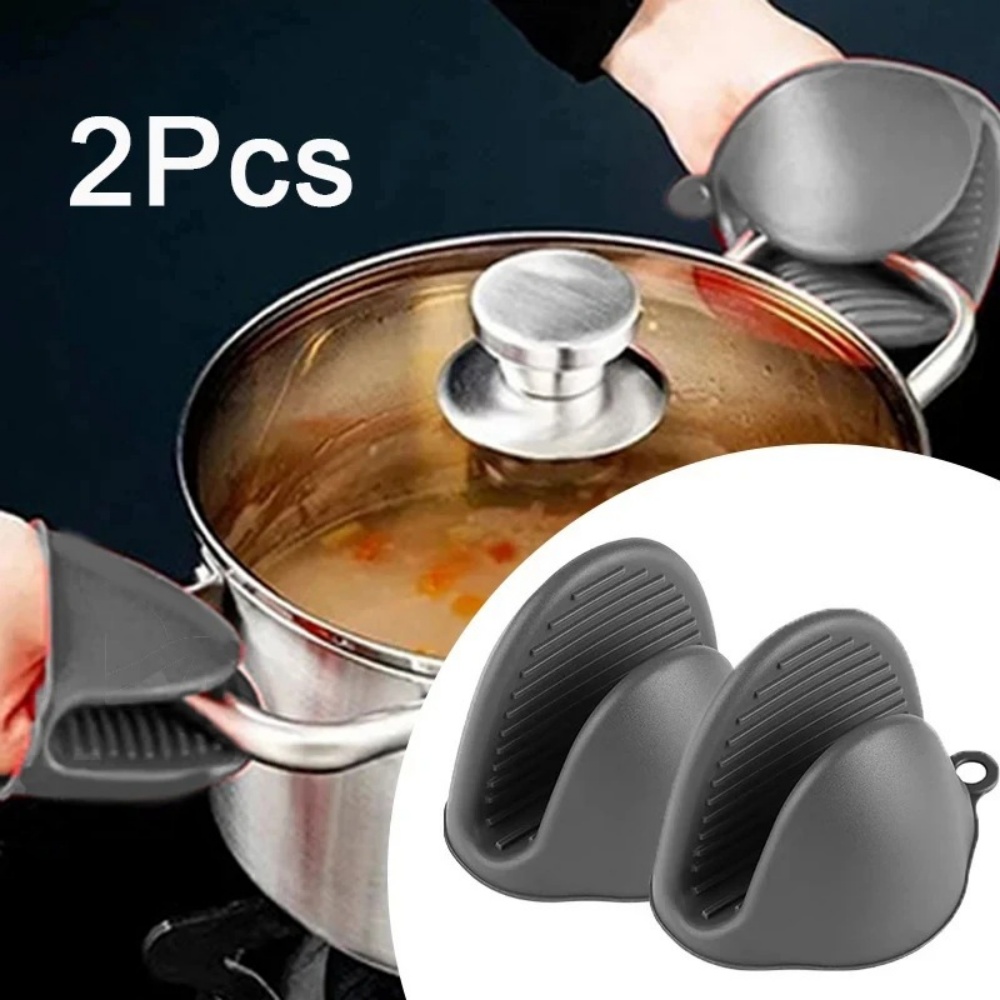 Silicone Anti-heat Gloves 2pcs - Oven Mitt Silicone 评论和价格
