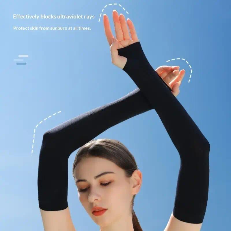 3 Pairs Ice Sleeves Stylish Si - Fingerless Glove Knit 评论和价格